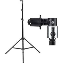 Fovitec StudioPRO 1x 7 6 Pop Out Muslin Backdrop & Reflector Clip Stand [Includes Light Stand and Clip][Backgrounds Sold Separately]